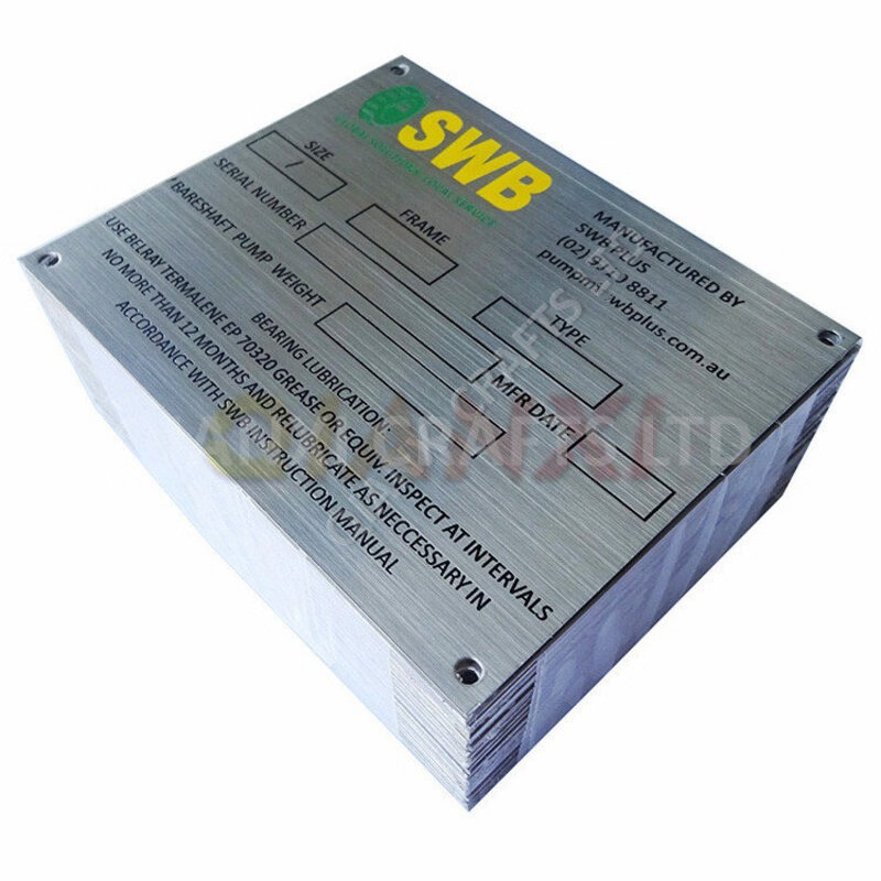 Zinc Alloy Nameplate factory