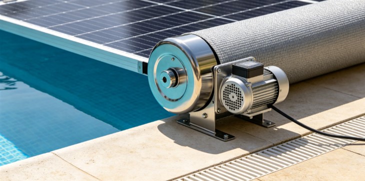 Motorized Solar Pool Blanket With Stainless Steel Reel suppliers